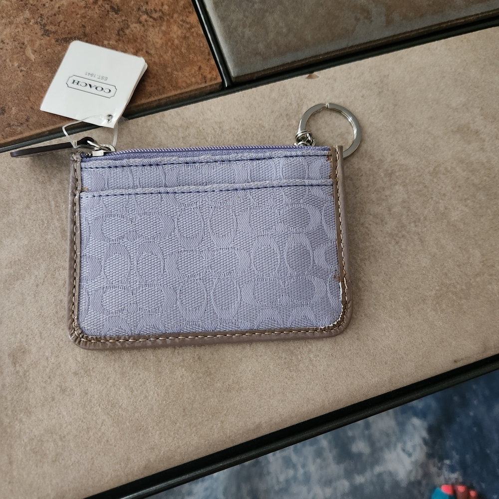 Coach Lavender Key & Card Holder